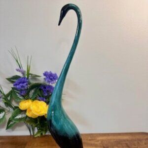 Blue Mountain Pottery Large Heron Swan Figurine Canadian Art Pottery Collectible